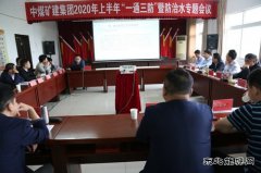 中煤矿建集团召开2020年上半年“一通三防”、防治水专题会议