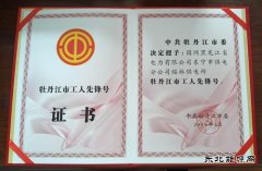国网东宁市供电公司：荣获“牡丹江市工人先锋号”荣誉称号